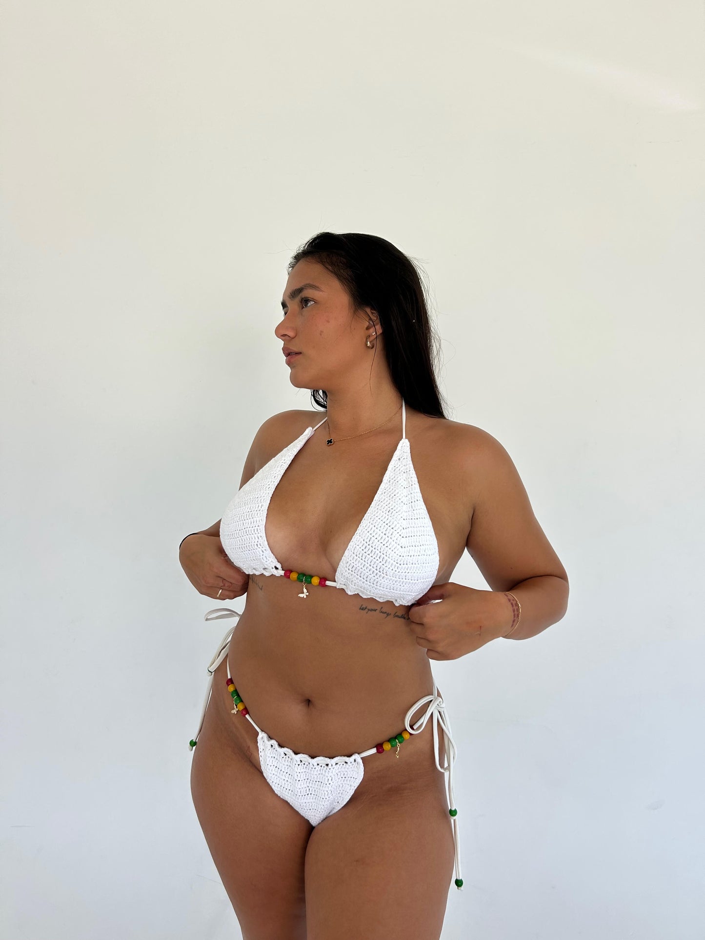 white coco crochet bottoms