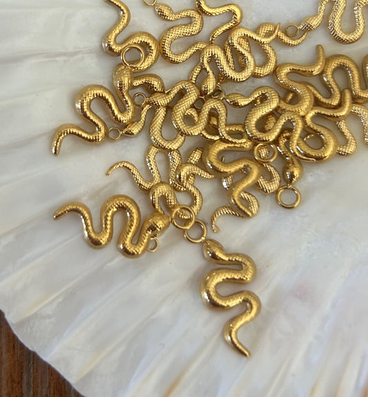 gold snake charms
