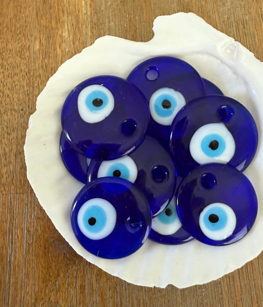 glass evil eye pendant
