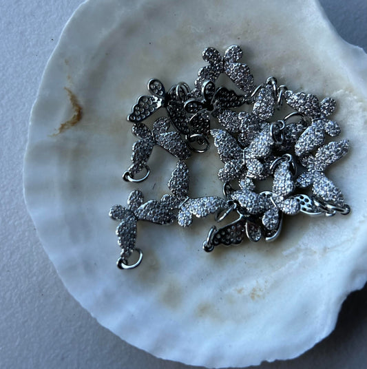 silver butterfly charms