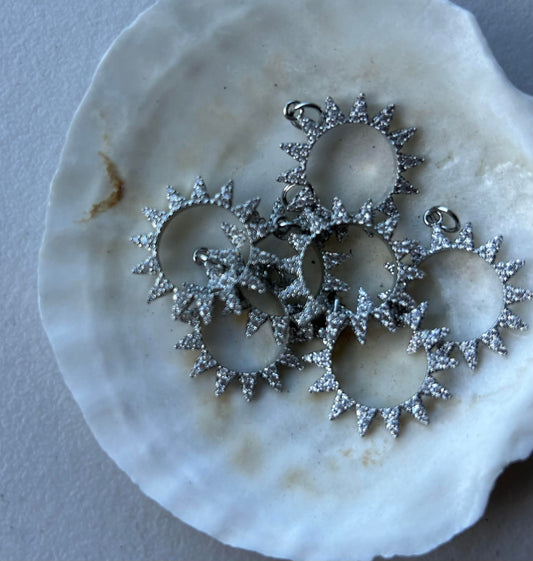 silver sun charm